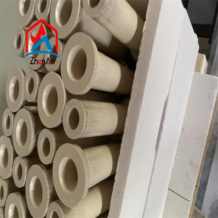 Inserção do bocal distribuidor Zircônia Núcleo do bocal